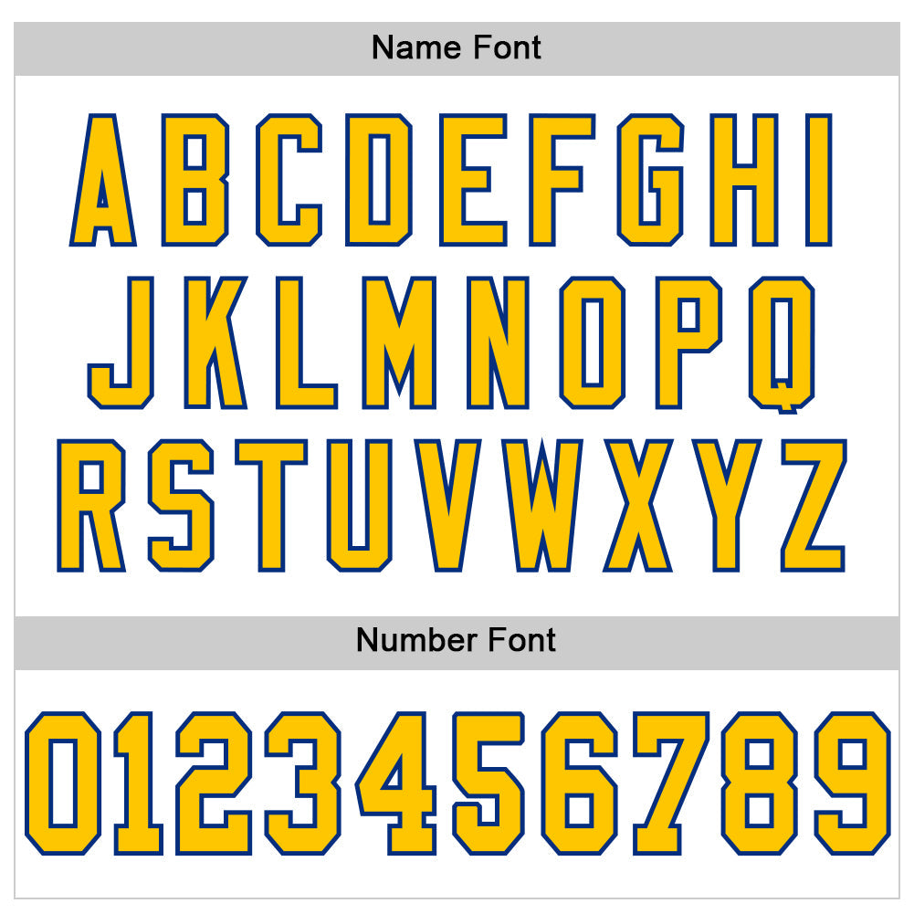 Custom White Yellow-Royal Mesh Authentic Football Jersey Limited