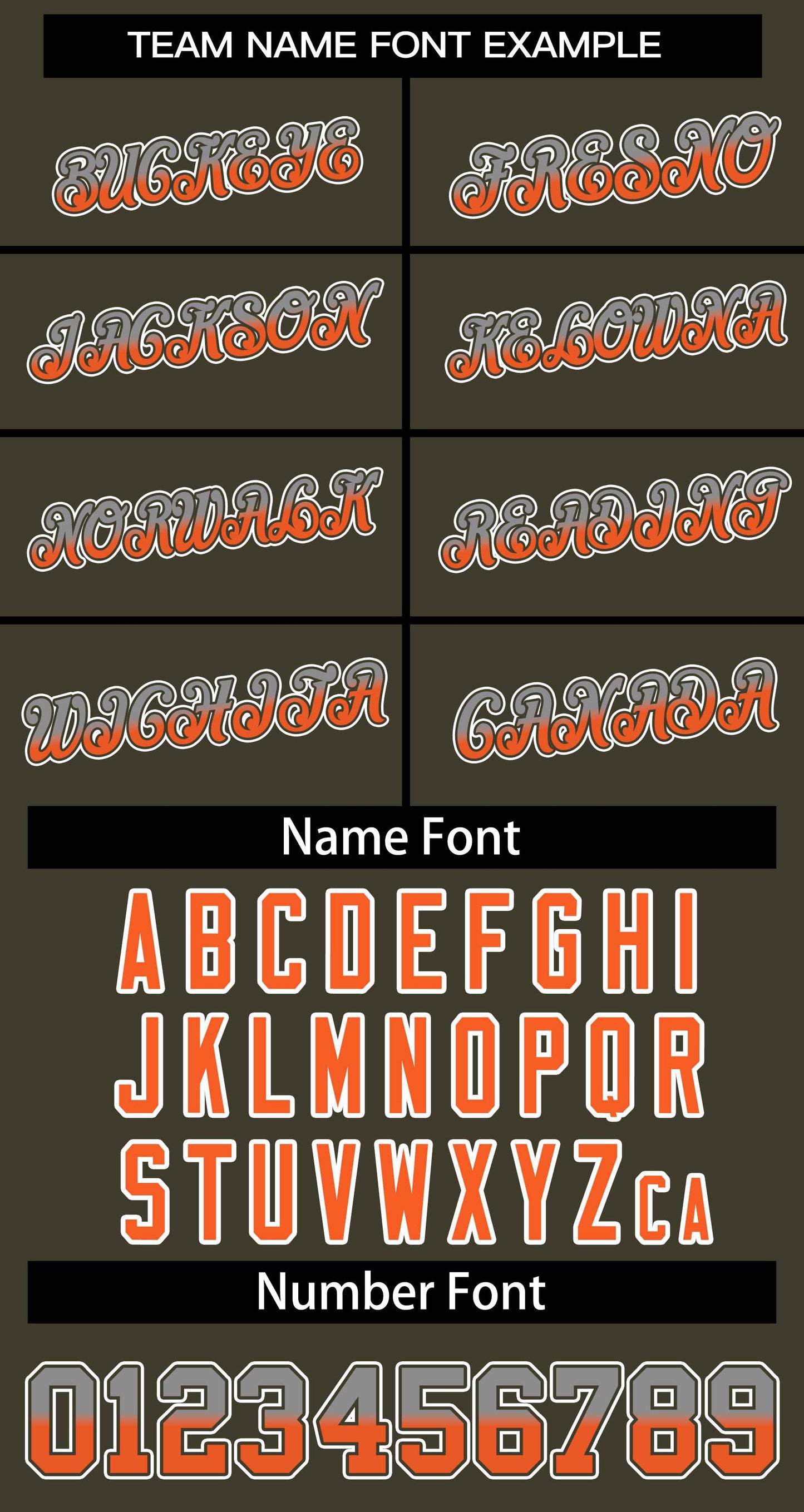 Custom Olive Gray Orange-Olive Stripe Font Gradient Fashion Authentic Baseball Jersey Limited