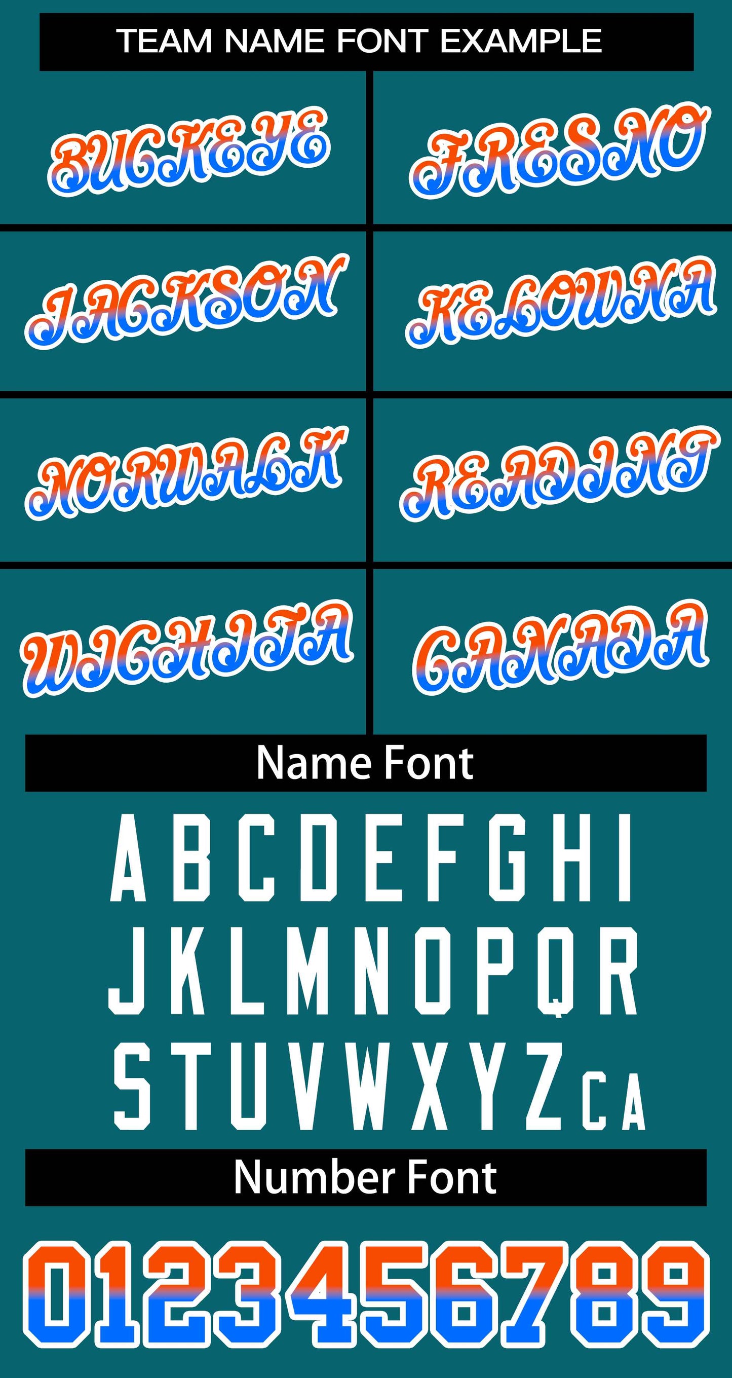 Custom Aqua Orange Blue-White Stripe Font Gradient Fashion Authentic Baseball Jersey Limited