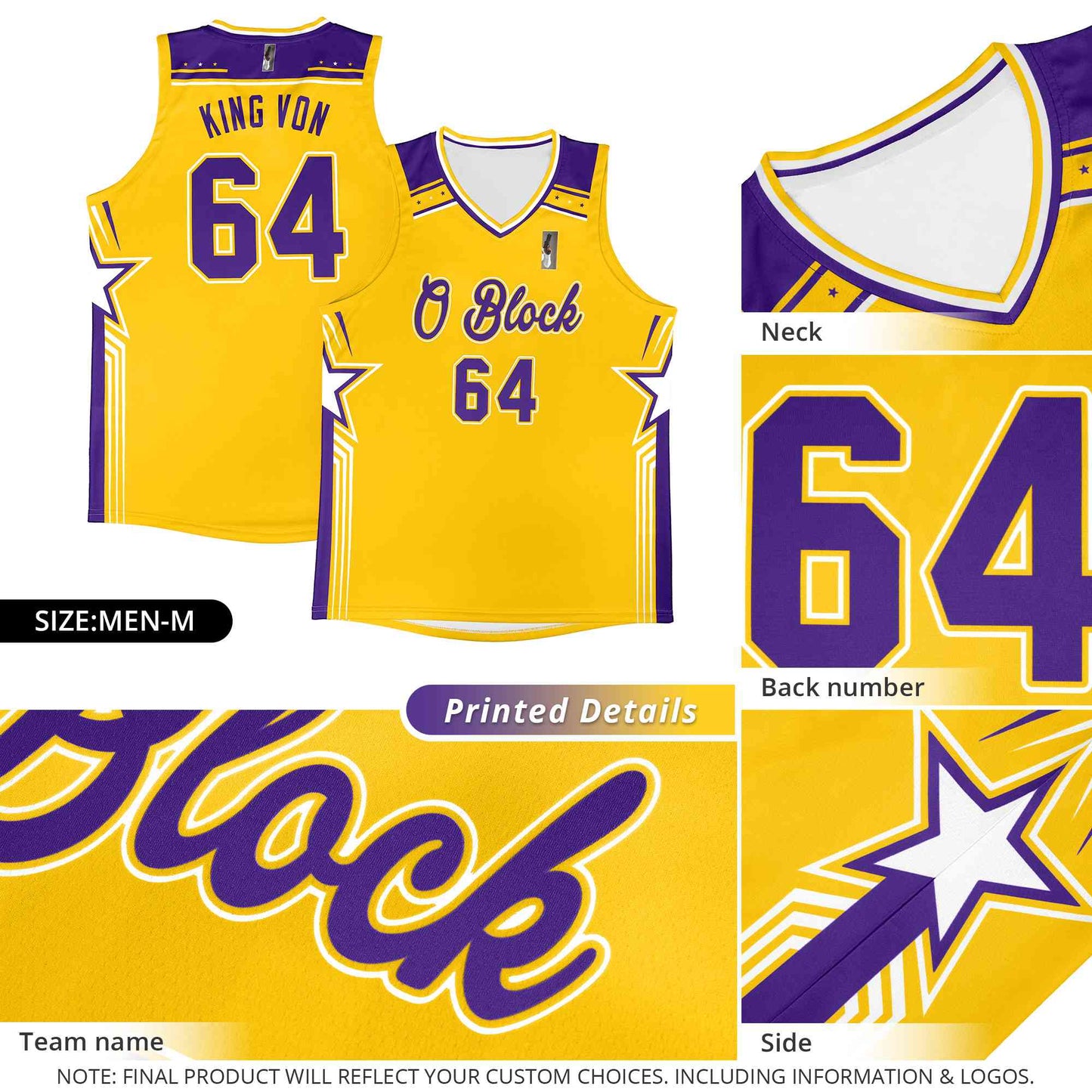 Custom White Royal Star Graffiti Pattern Sports Uniform Basketball Jersey Limited