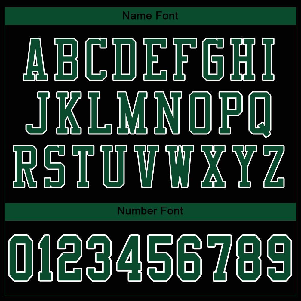 Custom Black Gotham Green-White Mesh Authentic Football Jersey Limited