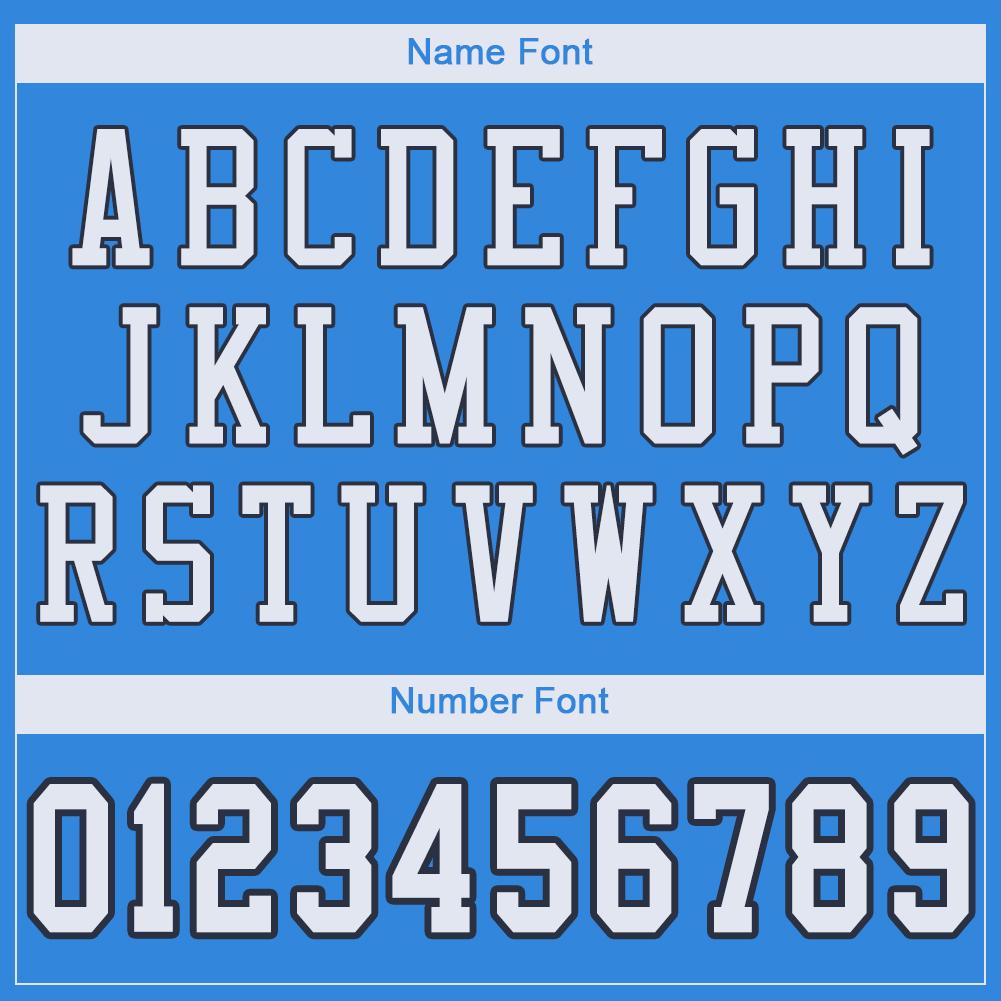 Custom Powder Blue White-Navy Mesh Authentic Football Jersey Limited