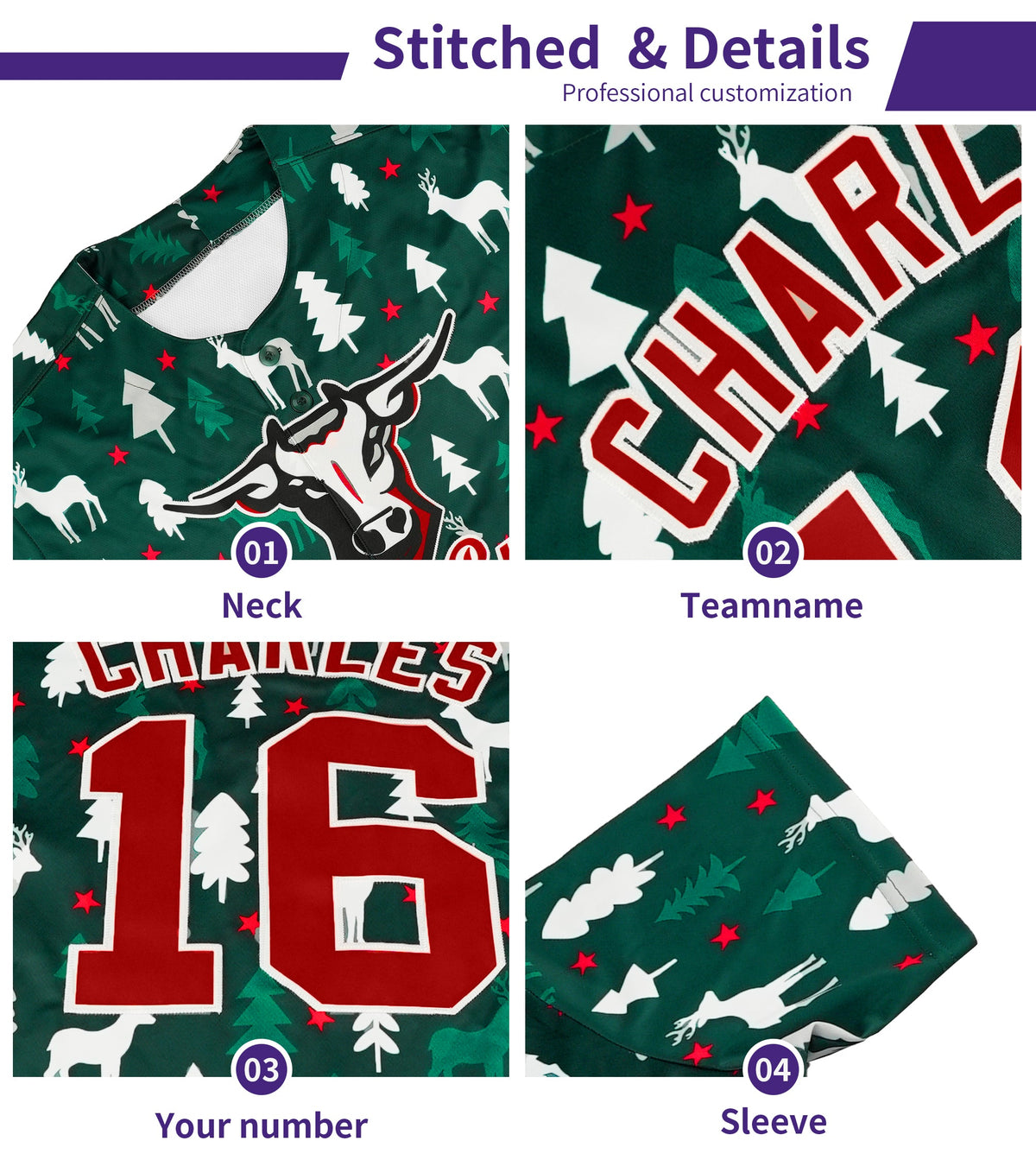 Custom Green White Christmas Graffiti Pattern Authentic Baseball Jersey Limited