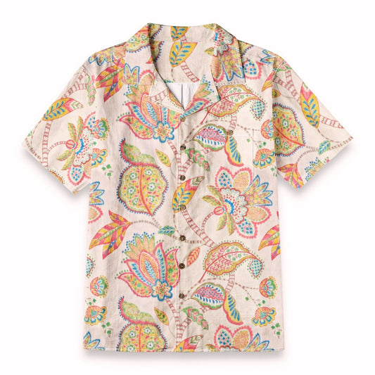 Boho Paisley Floral Art Print Shirt – Hawaiian Shirt