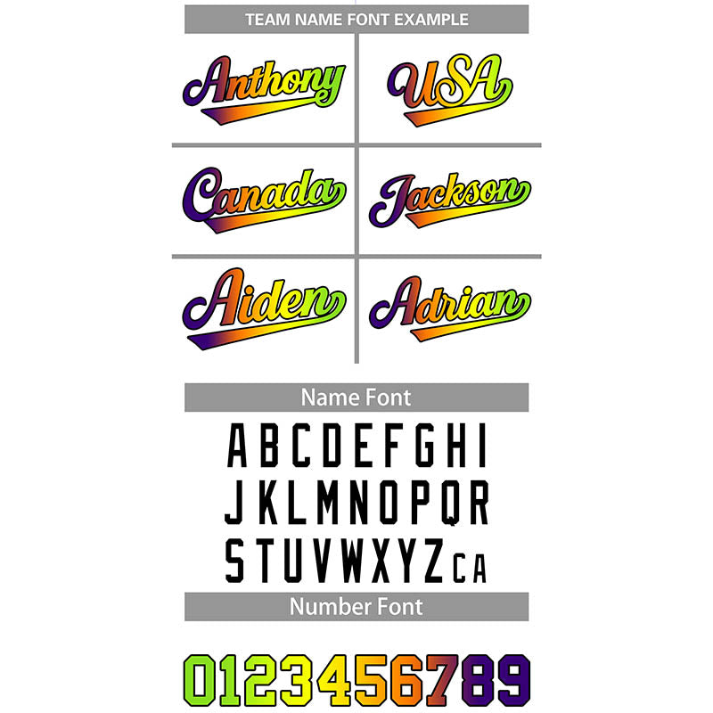 Custom White Neon Green-Purple Gradient Fashion Authentic Baseball Jersey Limited