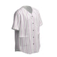 Custom Pink White Soft Pastel Stripe Casual Fashion Textured Baseball Jersey Limited