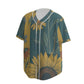 Custom Teal Yellow Vintage Sunflower Botanical Retro Fashion Textured Baseball Jersey Limited