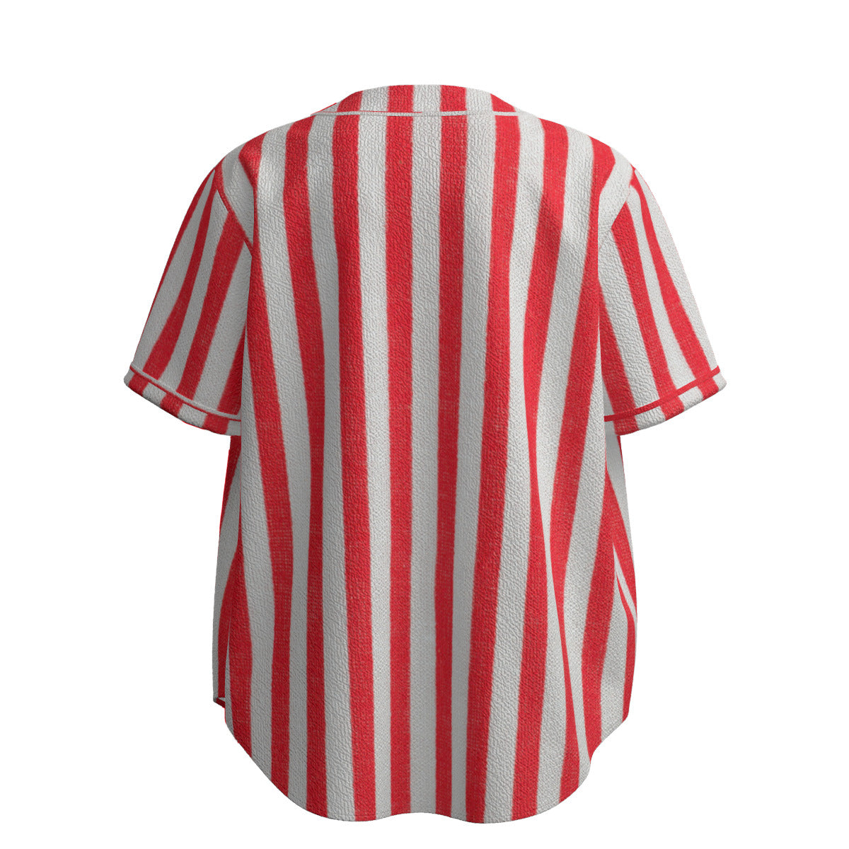 Custom Red Classic Vertical Stripe Fashion Textured Baseball Jersey Limited