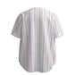 Custom Pink White Soft Pastel Stripe Casual Fashion Textured Baseball Jersey Limited