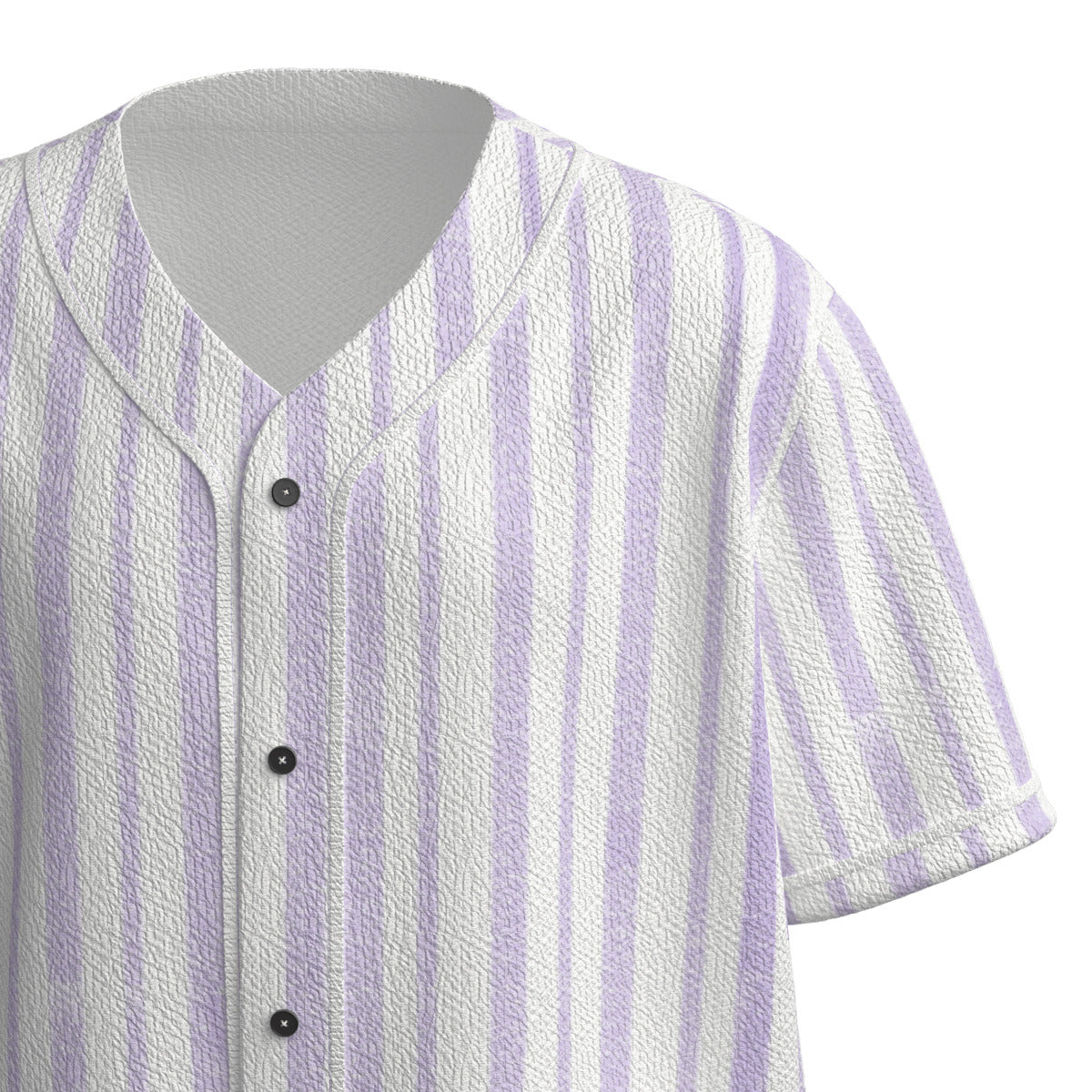 Custom Purple Lavender Pinstripe Minimalist Fashion Textured Baseball Jersey Limited
