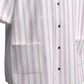 Custom Pink White Soft Pastel Stripe Casual Fashion Textured Baseball Jersey Limited