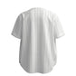 Custom White Minimal Vertical Stripe Striped Style Fashion Textured Baseball Jersey Limited