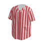 Custom Red Classic Vertical Stripe Fashion Textured Baseball Jersey Limited