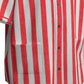 Custom Red Classic Vertical Stripe Fashion Textured Baseball Jersey Limited