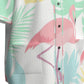 Custom Mint Pink Tropical Flamingo Leaf Art Fashion Textured Baseball Jersey Limited