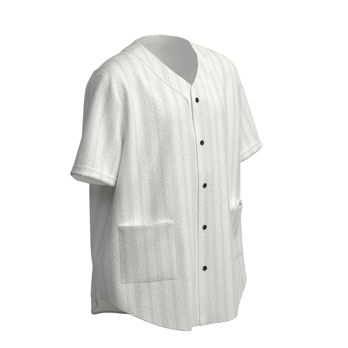 Custom White Minimal Vertical Stripe Striped Style Fashion Textured Baseball Jersey Limited