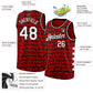 Custom Red White-Black Authentic City Edition Basketball Jersey Limited