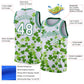 Custom White Kelly Green 3D Pattern Design St. Patrick'S Day Authentic Basketball Jersey Limited