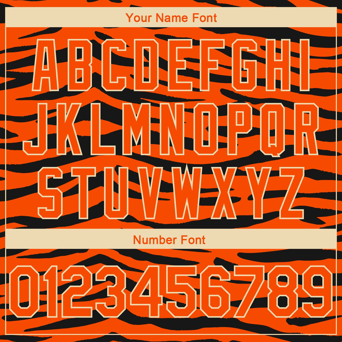 Custom Orange Cream 3D Pattern Design Tiger Print Authentic Basketball Jersey Limited