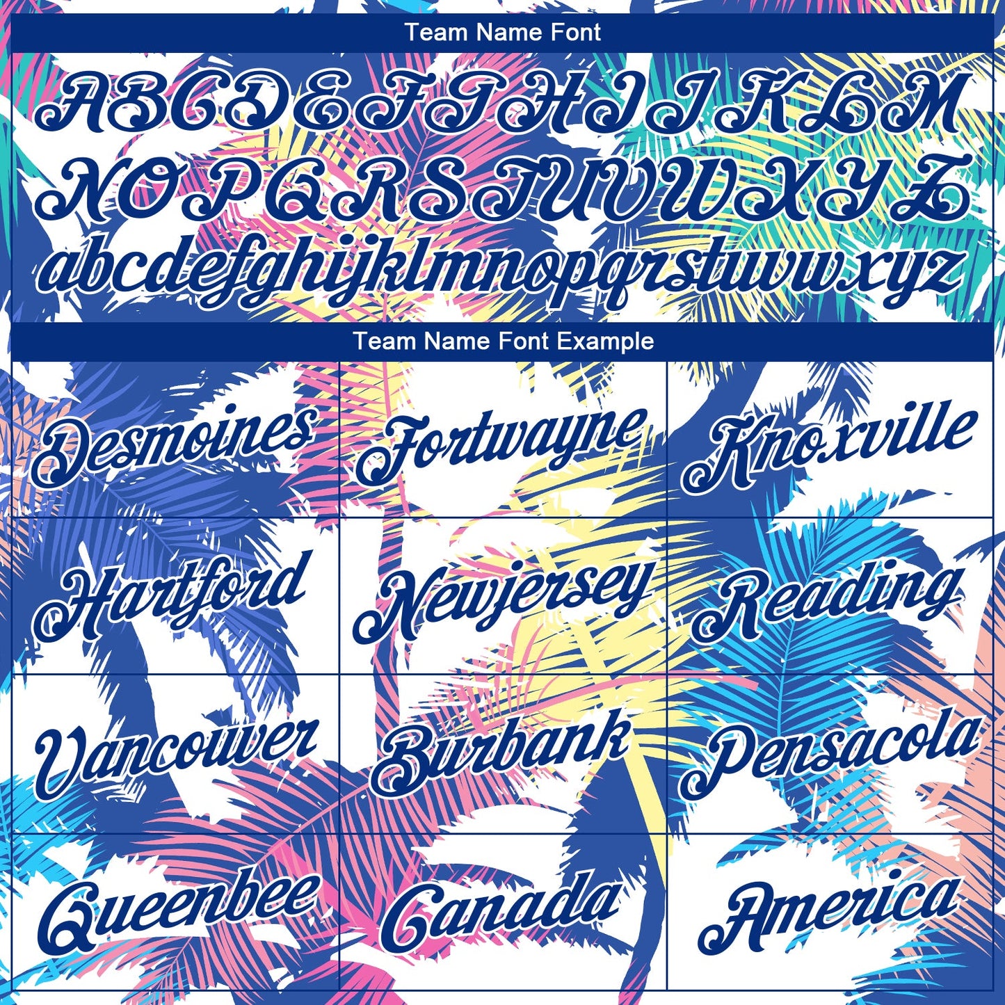 Custom White Royal 3D Pattern Tropical Hawaii Palm Trees Authentic Basketball Jersey Limited