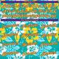 Custom Aqua Gold-Purple 3D Pattern Hawaii Flowers Authentic Basketball Jersey Limited