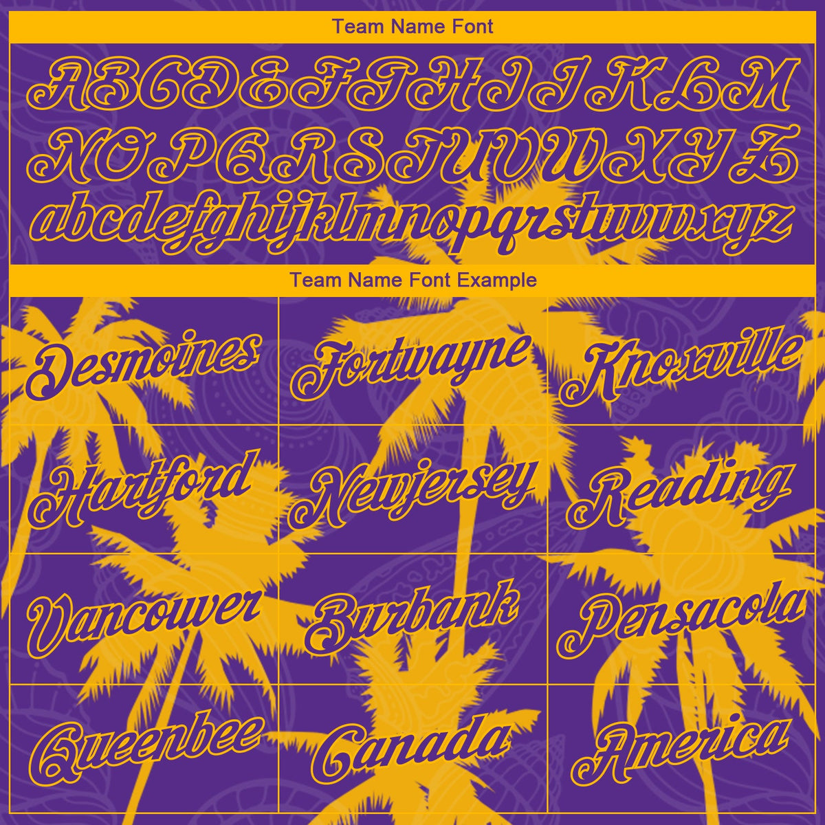 Custom Purple Gold 3D Pattern Hawaii Palm Trees Authentic Basketball Jersey Limited