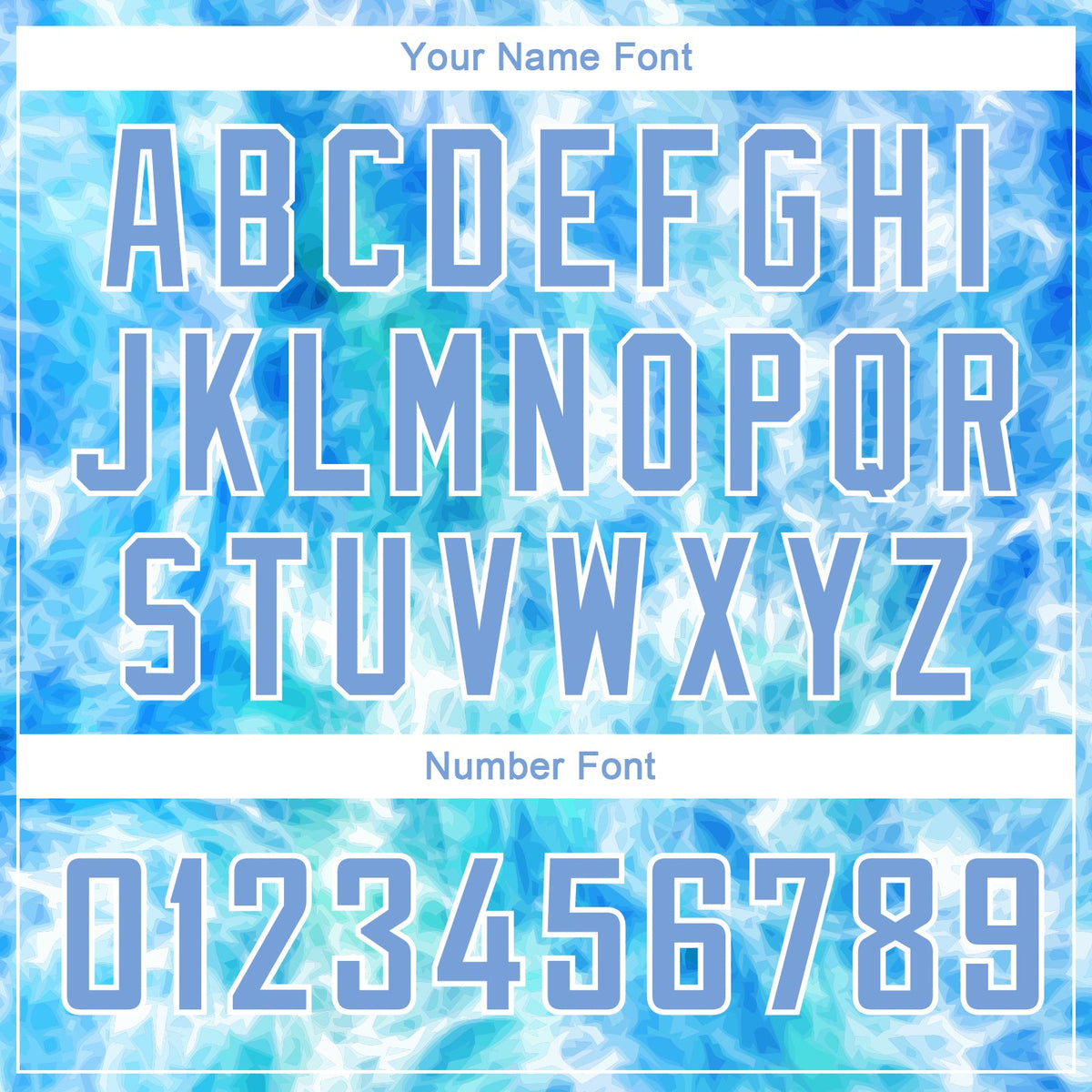 Custom Tie Dye Light Blue-White 3D Authentic Basketball Jersey Limited