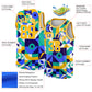 Custom Royal Gold-White 3D Pattern Design Abstract Geometric Shapes Authentic Basketball Jersey Limited