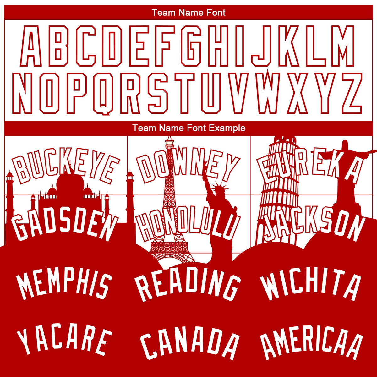 Custom White Red Holiday Travel Monuments Silhouette Authentic City Edition Basketball Jersey Limited