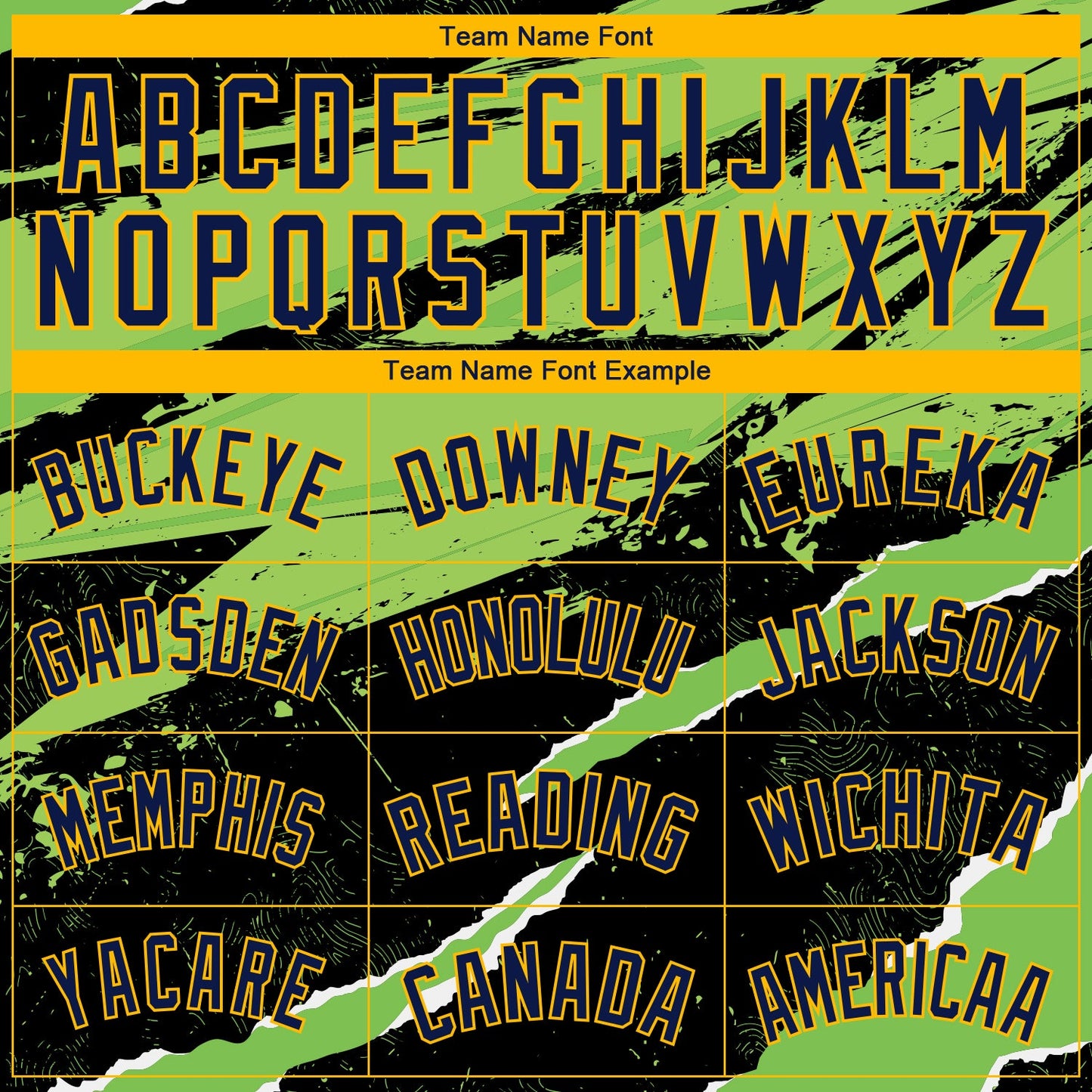 Custom Navy Neon Green-Gold 3D Pattern Design Torn Paper Style Authentic Basketball Jersey Limited