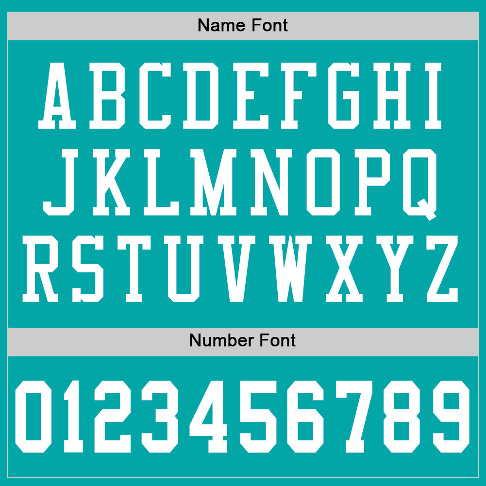 Custom Aqua White Mesh Authentic Football Jersey Limited