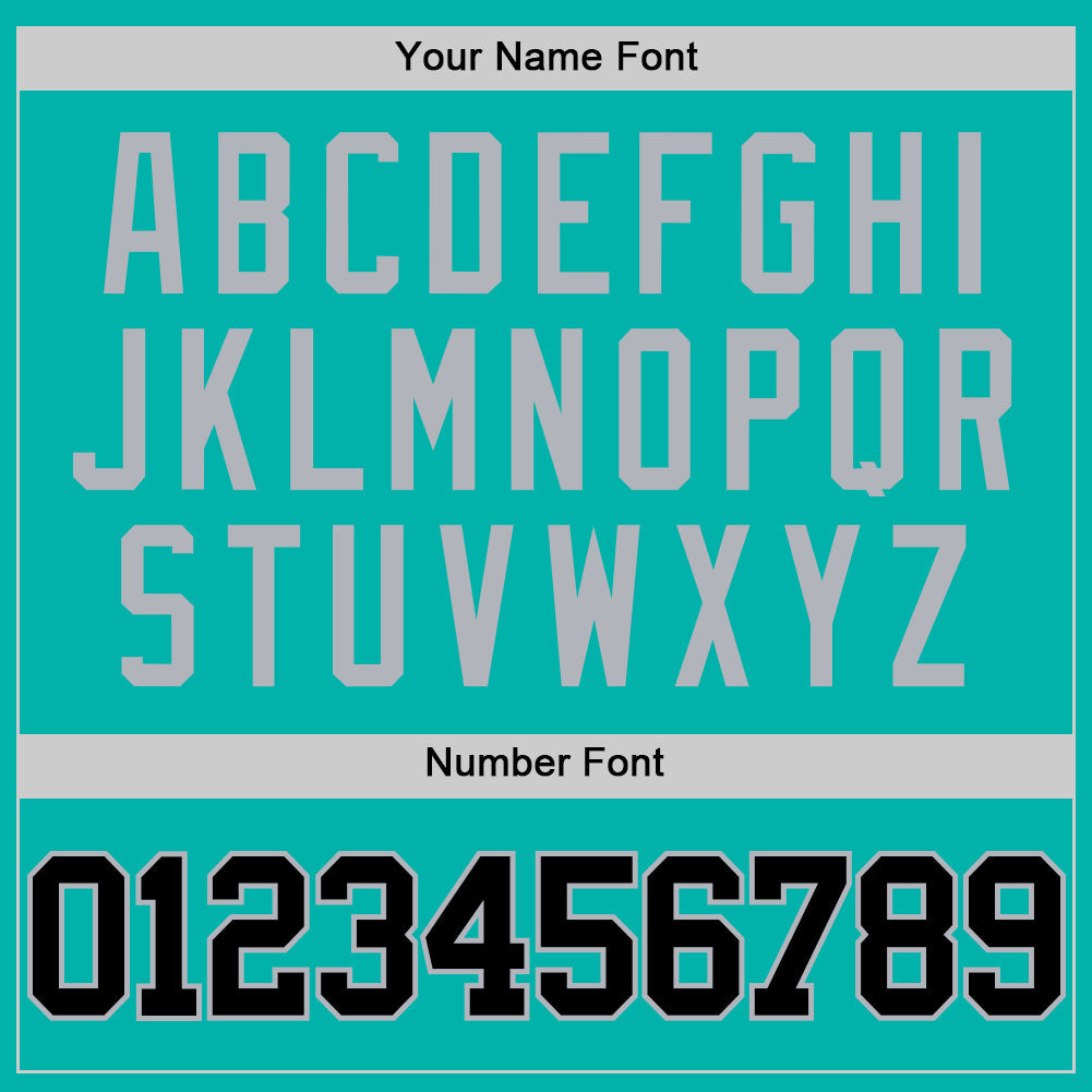 Custom Aqua Black-Gray Authentic Basketball Jersey Limited