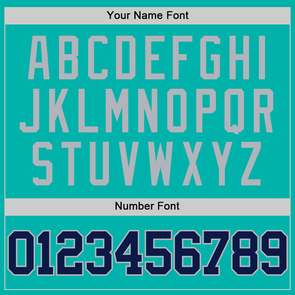 Custom Aqua Navy-Gray Authentic Basketball Jersey Limited