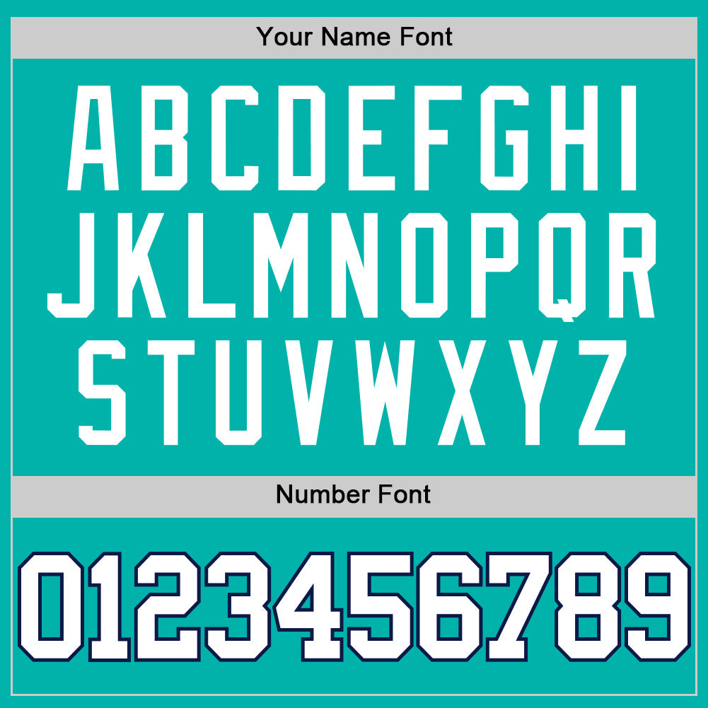 Custom Aqua White-Navy Authentic Basketball Jersey Limited