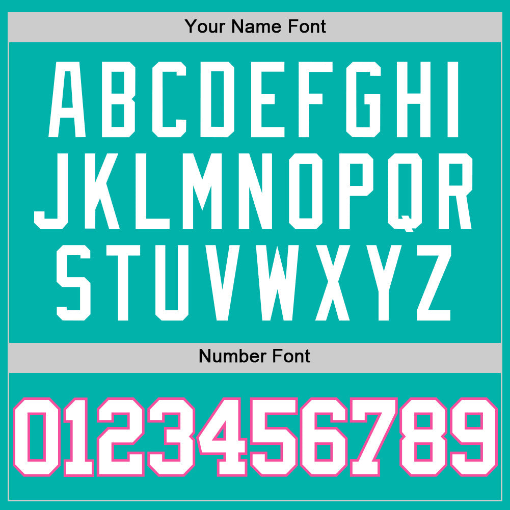 Custom Aqua White-Pink Authentic Basketball Jersey Limited