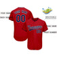 Custom Red Team Classic Authentic Baseball Jersey Limited