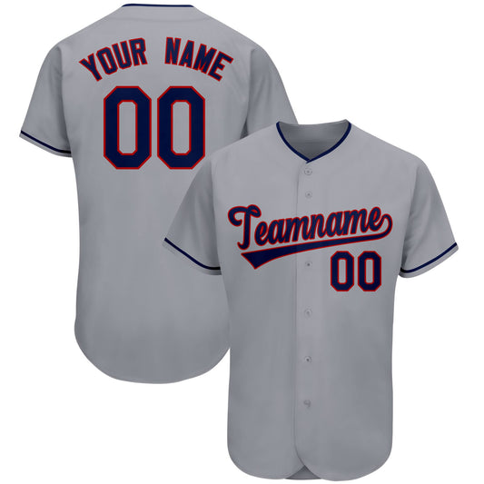 Custom Gray Team Classic Authentic Baseball Jersey