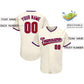 Custom Cream Team Classic Style Authentic Baseball Jersey Limited