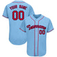 Custom Light Blue Team Classic Style Authentic Baseball Jersey
