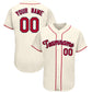 Custom Cream Team Classic Style Authentic Baseball Jersey