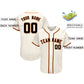 Custom Cream Team Classic Style Authentic Baseball Jersey Limited