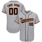 Custom Gray Team Classic Style Authentic Baseball Jersey