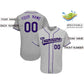 Custom Gray Team Classic Style Authentic Baseball Jersey Limited