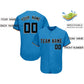 Custom Powder Blue Team Classic Style Authentic Baseball Jersey Limited