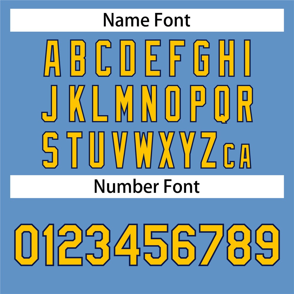 Custom Light Blue Gold-Navy Classic Style Authentic Baseball Jersey Limited