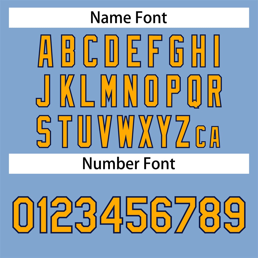 Custom Light Blue Yellow-Navy Classic Style Authentic Baseball Jersey Limited