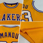 Custom Gold White-Purple Authentic Throwback Basketball Jersey Limited