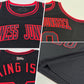 Custom Black Black-Red Authentic Throwback Basketball Jersey Limited