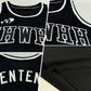 Custom Black Black-White Authentic Throwback Basketball Jersey Limited