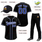 Custom Black Royal Blue Classic Style  Baseball Uniform Jersey/Pants/Hat Package For Team Limited